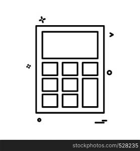 calculator icon vector design