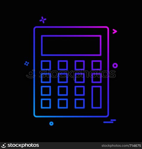 calculator icon vector design