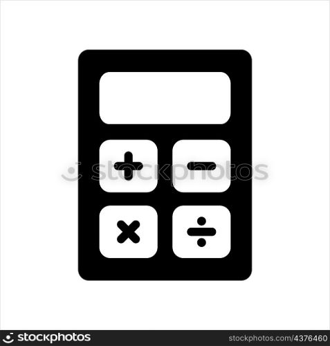 calculator icon vector glyph style