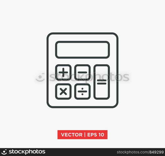 Calculator Icon Vector Illustration