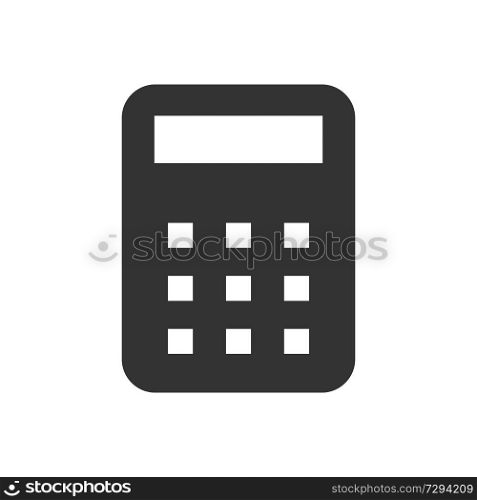 Calculator icon. Vector illustration of icon