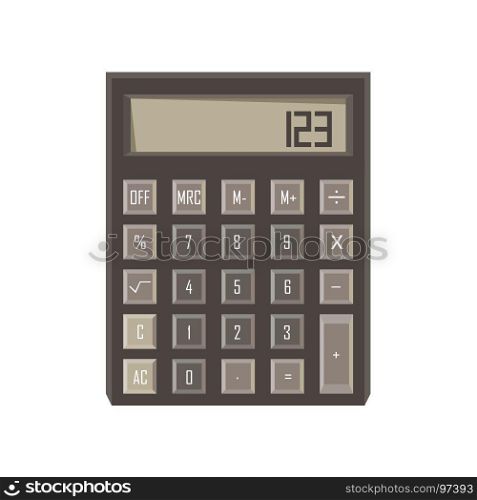 Calculator icon vector isolated button design sign illustration