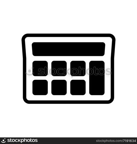 calculator icon vector logo template in trendy flat style