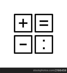 Calculator icon vector sign and symbol