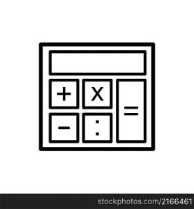 Calculator icon vector sign and symbol