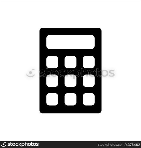calculator icon vector solid style