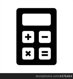 calculator icon vector solid style