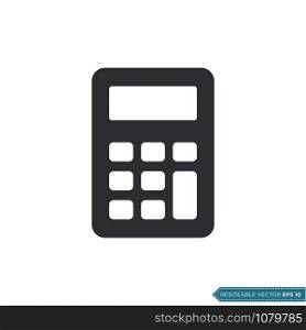 Calculator Icon Vector Template Illustration Design