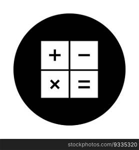 calculator icon vector template illustration logo design
