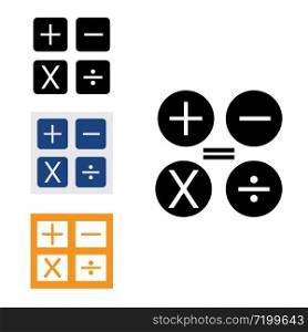 calculator illustration icon logo vector