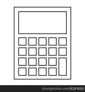 Calculator, math icon. Element of education illustration. Signs and symbols can be used for web, logo, mobile app, UI, UX