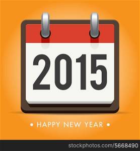 Calendar 2015, happy new year card