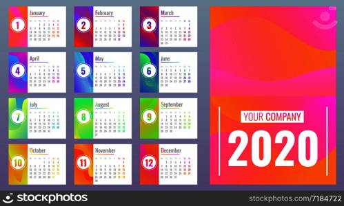 Calendar banner set. Cartoon illustration of calendar vector banner set for web design. Calendar banner set, cartoon style