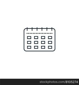 Calendar creative icon from travel icons Vector Image