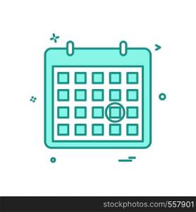 calendar date point icon vector design