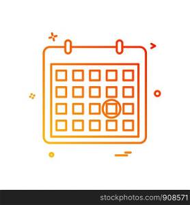 calendar date point icon vector design