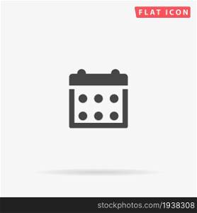 Calendar flat vector icon. Hand drawn style design illustrations.. Calendar flat vector icon