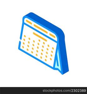 calendar for planning month isometric icon vector. calendar for planning month sign. isolated symbol illustration. calendar for planning month isometric icon vector illustration