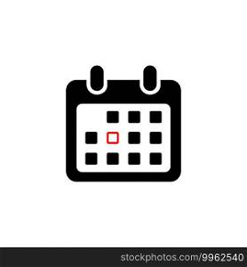 Calendar icon and red circle. Mark the date, holiday, important day concepts.. Calendar icon and red circle. Mark the date, holiday, important day concepts. Vector on isolated white background. EPS 10