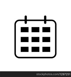 Calendar Icon. Calendar Isolated Flat Web Mobile Icon, Sign, Symbol, Button, Element, Vector illustration