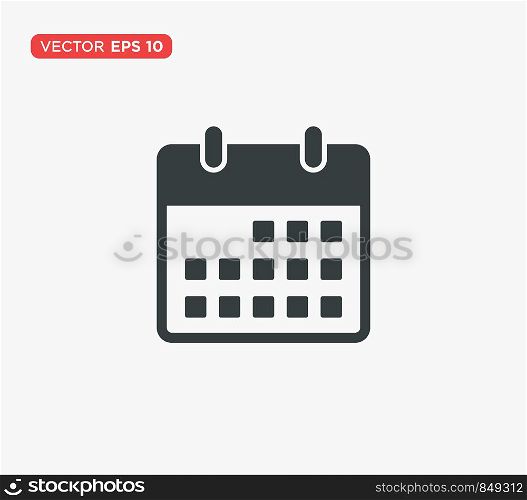 Calendar Icon Flat Vector Illustration