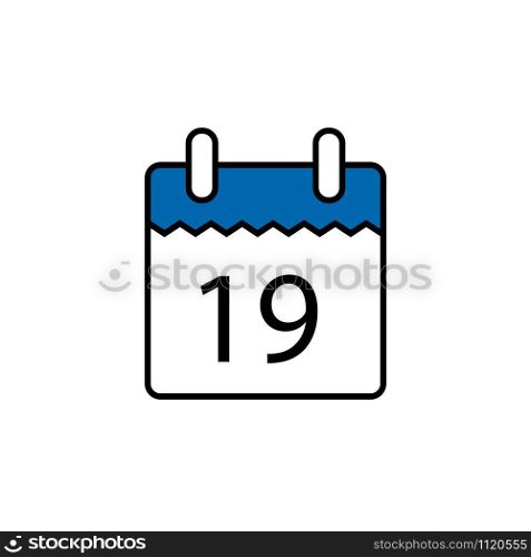 calendar icon, illustration design template