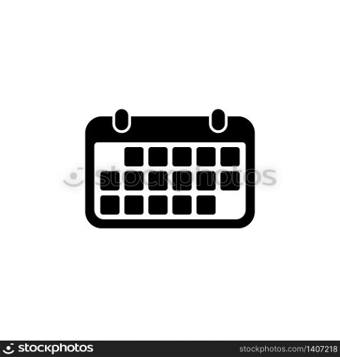 Calendar icon in black for web, mobile on isolated white background. EPS 10 vector. Calendar icon in black for web, mobile on isolated white background. EPS 10 vector.