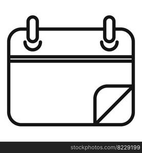 Calendar icon outline vector. Computer interface. Use button. Calendar icon outline vector. Computer interface