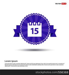 calendar icon - Purple Ribbon banner