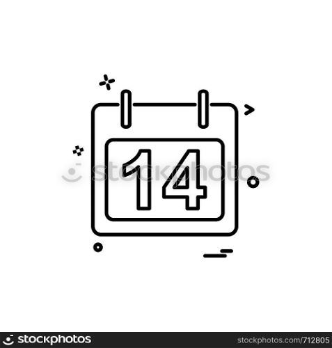 calendar icon vector design