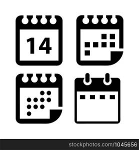 Calendar icon vector design template