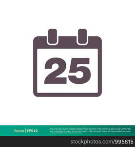 Calendar Icon Vector Logo Template Illustration Design. Vector EPS 10.