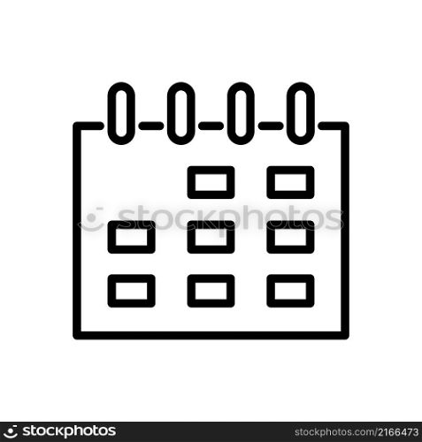 Calendar icon vector sign and symbol trendy design