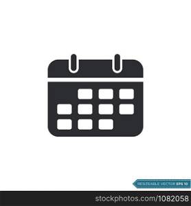 Calendar Icon Vector Template Illustration Design