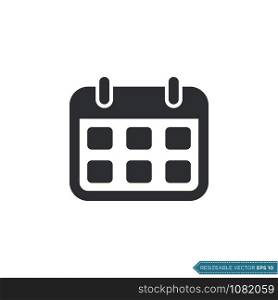 Calendar Icon Vector Template Illustration Design