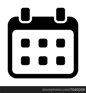 calendar organizer, icon on isolated background