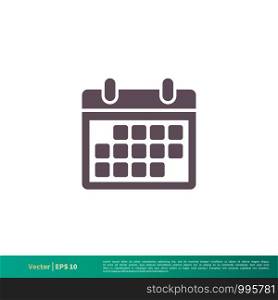 Calendar, Schedule Icon Vector Logo Template Illustration Design. Vector EPS 10.