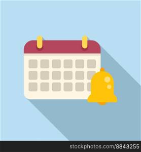 Calendar task schedule icon flat vector. Event time. Agenda app. Calendar task schedule icon flat vector. Event time