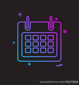 Calender icon design vector