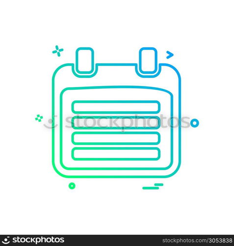 Calender icon design vector