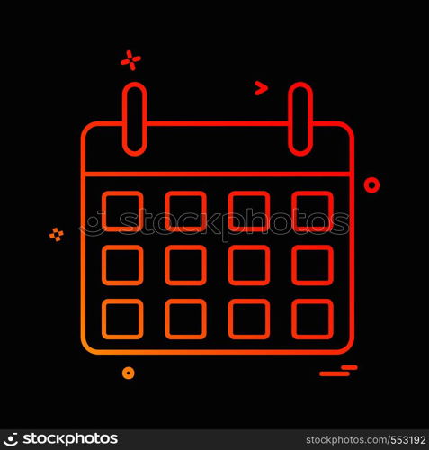 Calender icon design vector