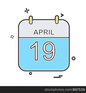 Calender icon design vector