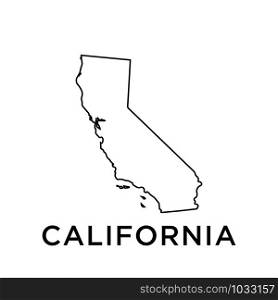 California map icon design trendy