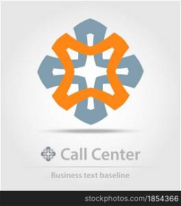 Call center business icon for creative design work. Call center business icon