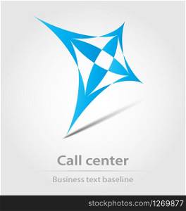 Call center business icon for design needs. Call center business icon