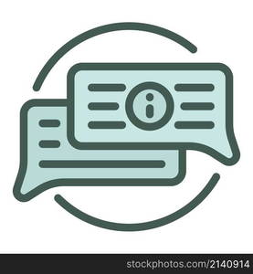 Call center chat icon outline vector. Operator work. Agent desk. Call center chat icon outline vector. Operator work