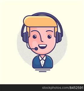 call center customer support service avatar