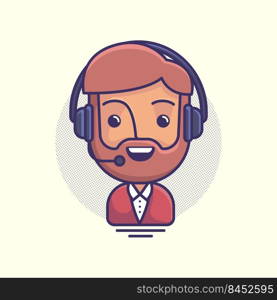 call center customer support service avatar