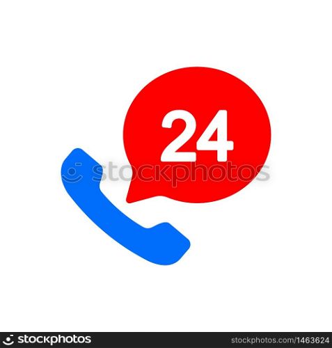 Call center support 24 hours vector icon in black on isolated white background. EPS 10 vector. Call center support 24 hours vector icon in black on isolated white background. EPS 10 vector.