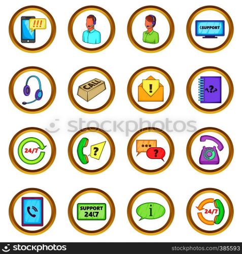 Call center vector set in cartoon style isolated on white background. Call center vector set, cartoon style